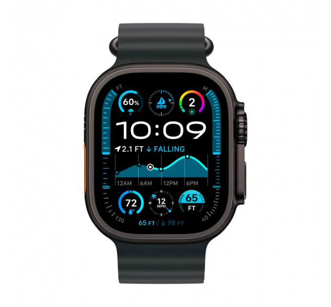 Умные часы Apple Watch Ultra 2 (2024) 49mm GPS + Cellular Black Titanium Case Black Ocean Band One Size