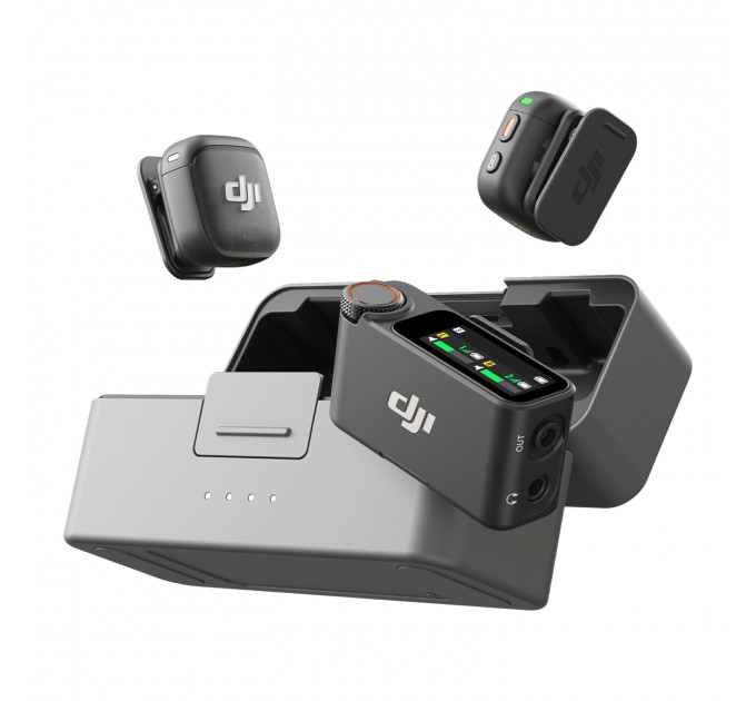 Микрофон беспроводной DJI MIC 3 (2 TX + 1 RX + Charging Case), Black