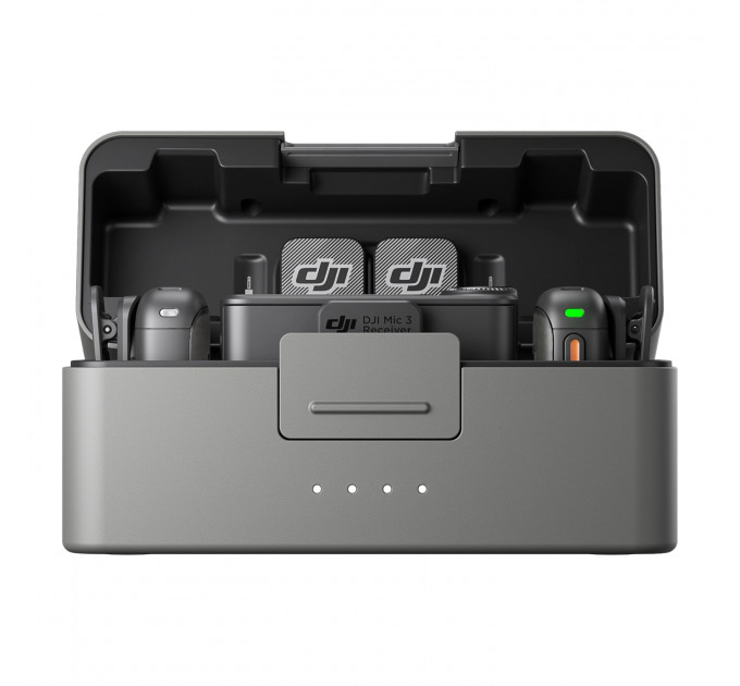 Микрофон беспроводной DJI MIC 3 (2 TX + 1 RX + Charging Case), Black