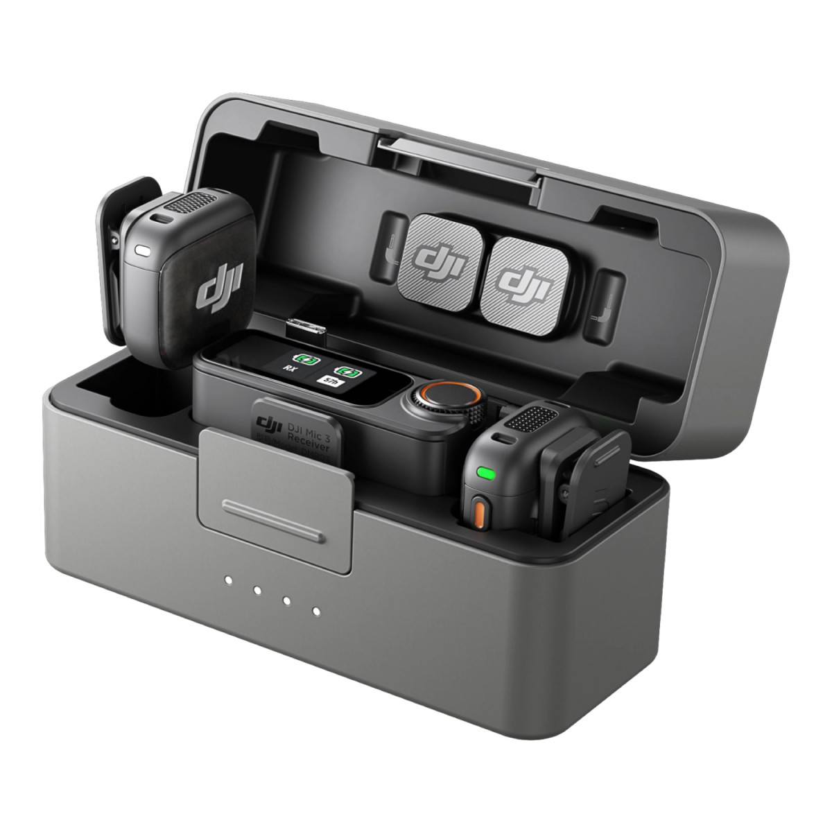Микрофон беспроводной DJI MIC 3 (2 TX + 1 RX + Charging Case), Black