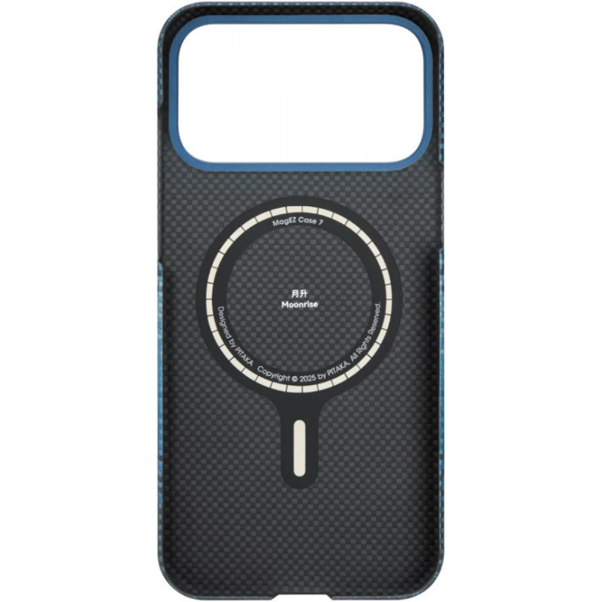 Чехол Pitaka Slim Case Moonrise для iPhone 17 Pro Max, синий