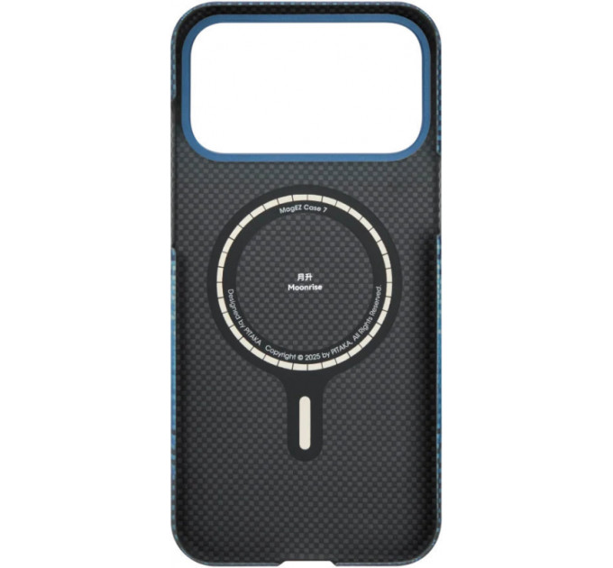 Чехол Pitaka Slim Case Moonrise для iPhone 17 Pro Max, синий