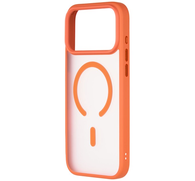 Чехол iP 17 Pro  Crust Magsafe, Orange
