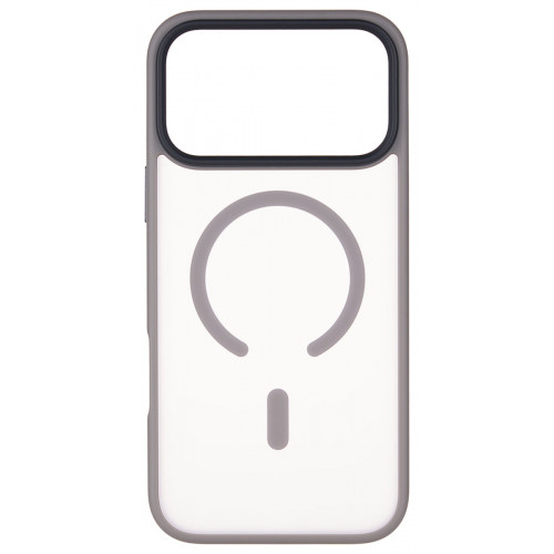 Чехол iP 17 Pro  Crust Magsafe, Grey