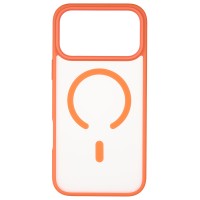 Чехол iP 17 Pro  Crust Magsafe, Orange