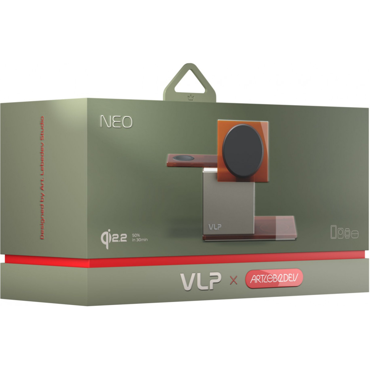 Беспроводное зарядное устройство VLP NEO Qi2.2, серый