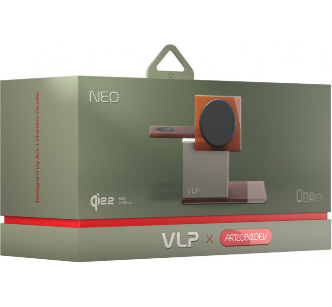 Беспроводное зарядное устройство VLP NEO Qi2.2, серый