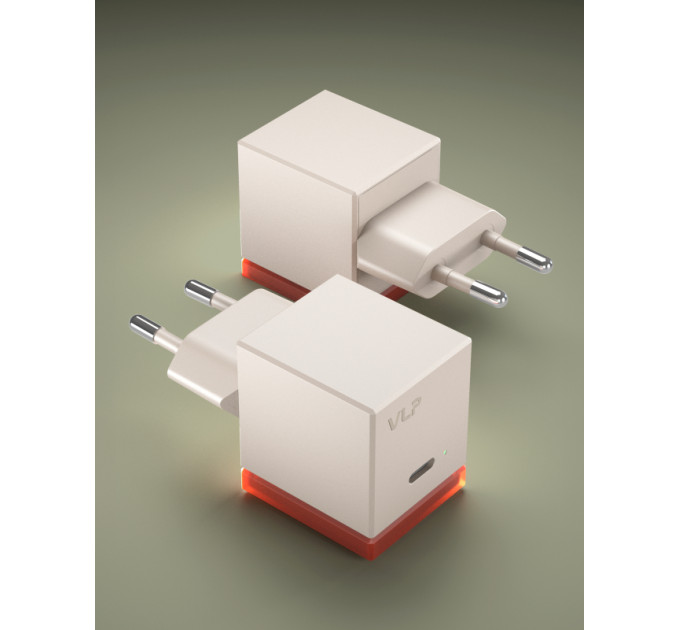 Сетевое зарядное устройство VLP NEO 45Вт USB-С, QC, серый