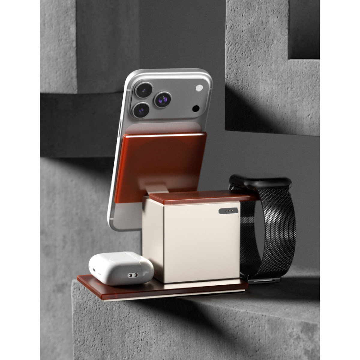 Беспроводное зарядное устройство VLP NEO Qi2.2, серый