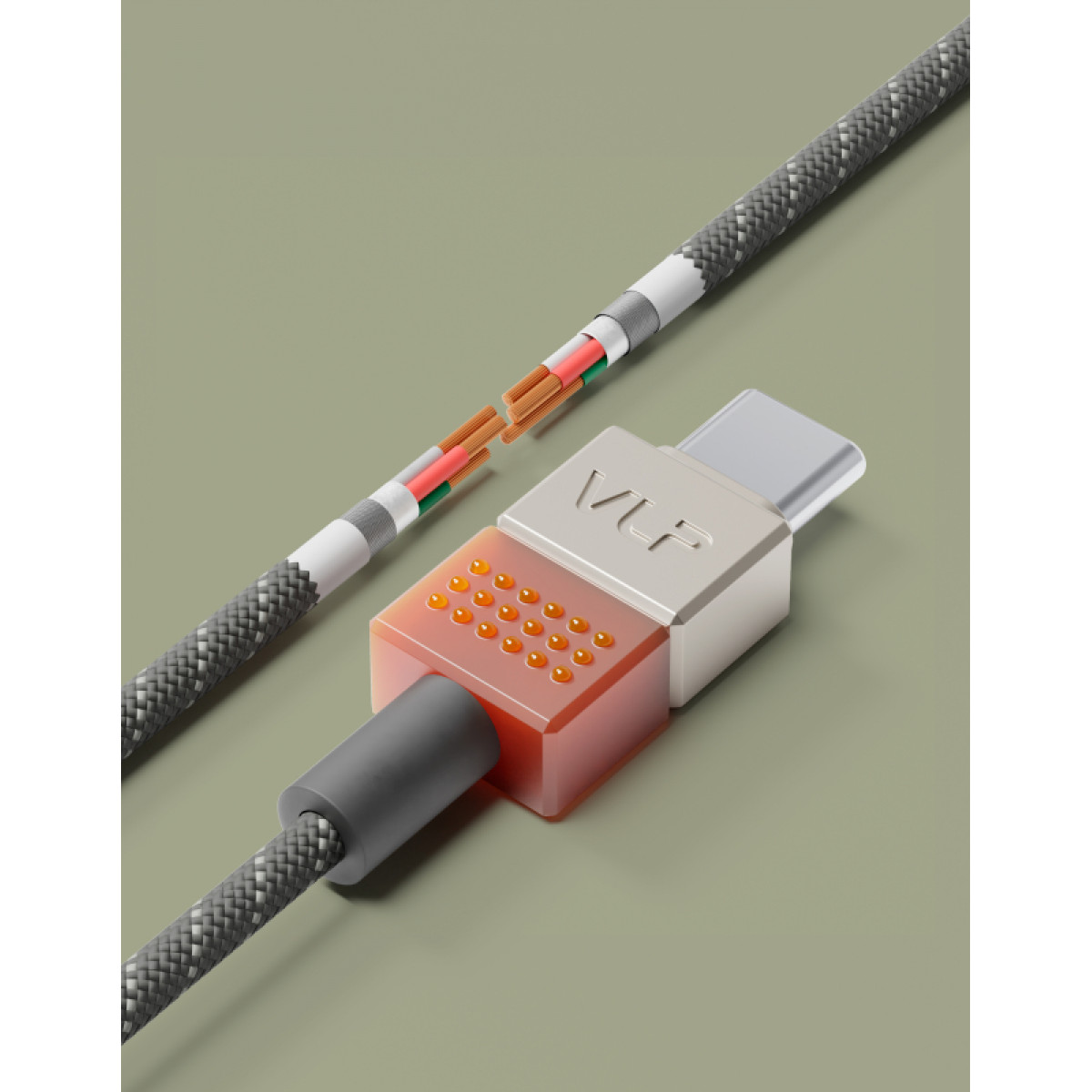 Кабель VLP NEO USB-C, 1,5м, серый