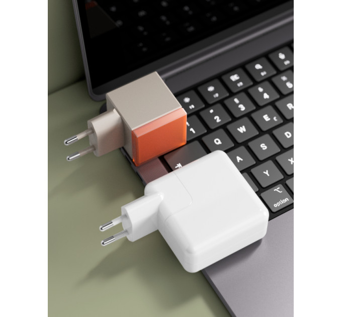 Сетевое зарядное устройство VLP NEO 45Вт USB-С, QC, серый