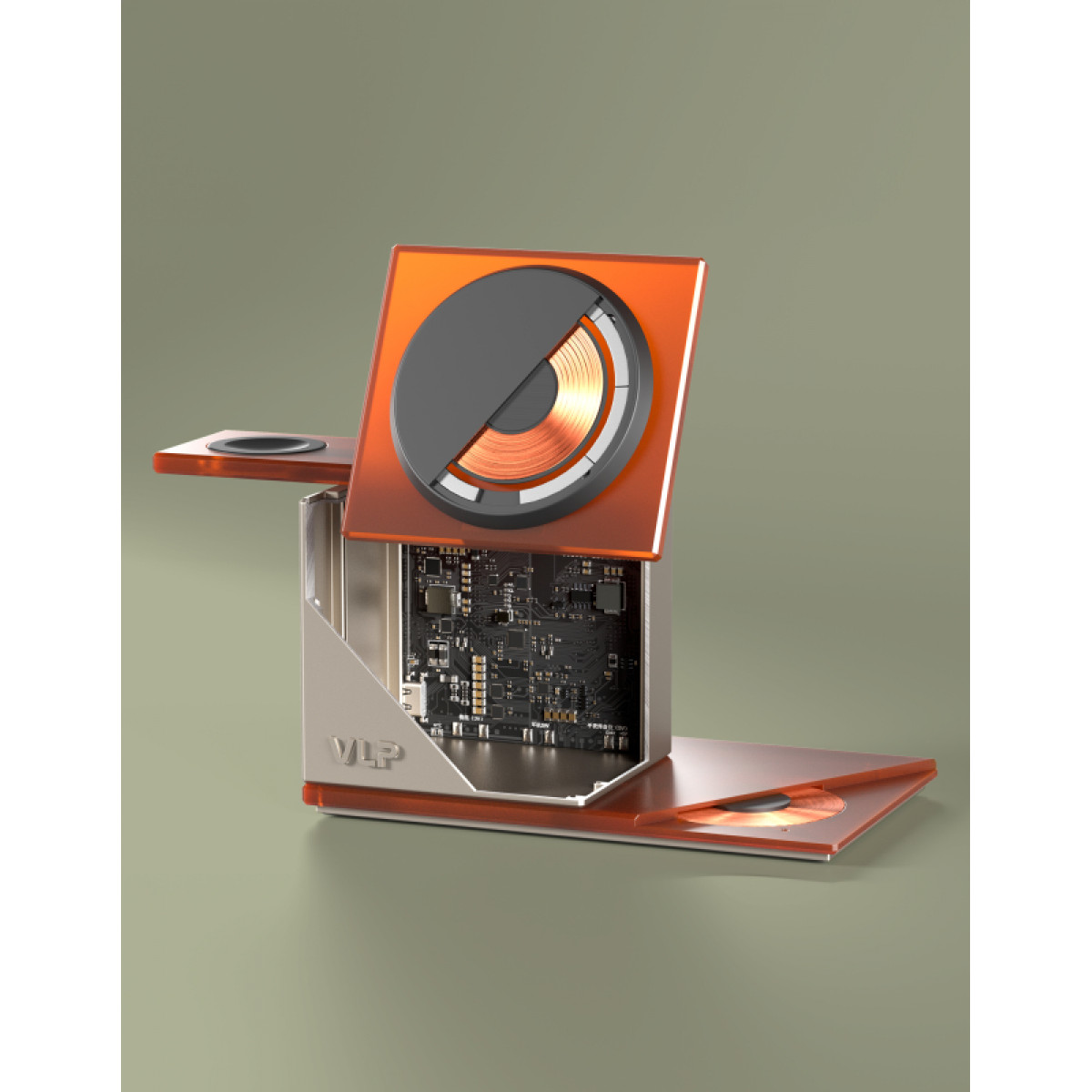 Беспроводное зарядное устройство VLP NEO Qi2.2, серый