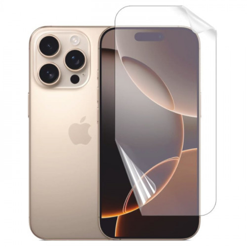 Гидрогелевая пленка для iPhone 16 Pro  глянцевая (установка бесплатно)