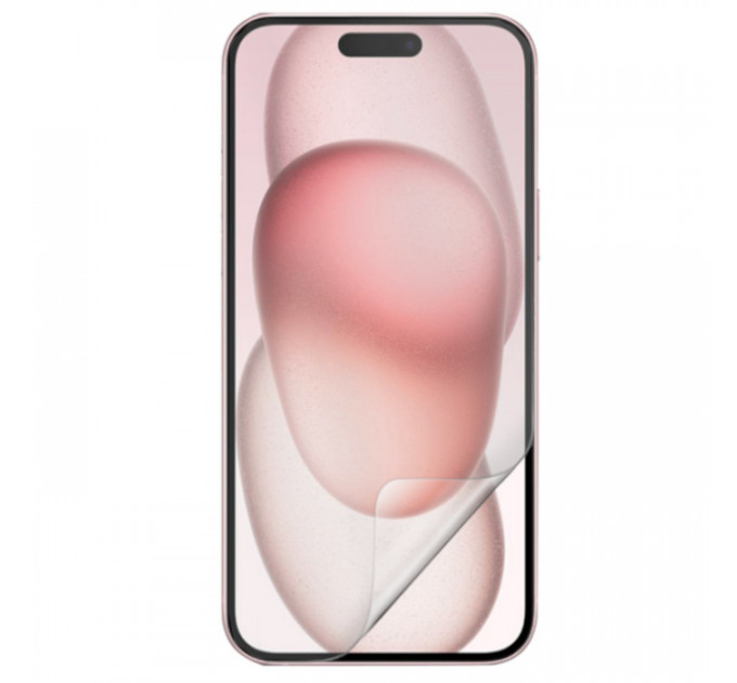 Гидрогелевая пленка для iPhone 15  глянцевая (установка бесплатно)