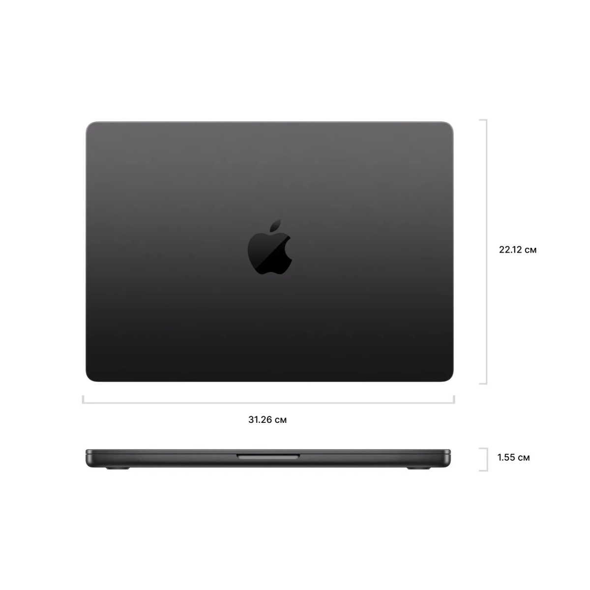 Apple Macbook Pro 14" (2025) M5 16 ГБ, 512 ГБ SSD (MDE04), Space Black