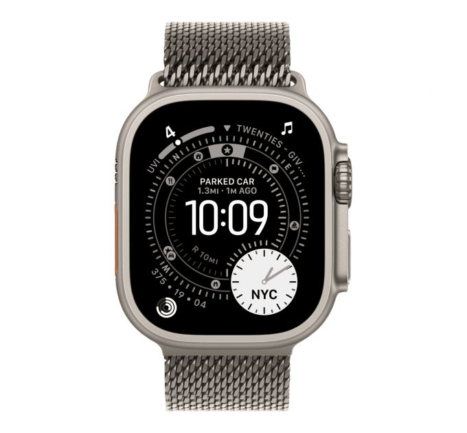 Умные часы Apple Watch Ultra 3 49mm GPS + Cellular Natural Titanium Case Natural Titanium Milanese Loop S
