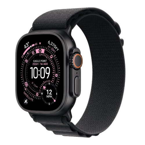 Умные часы Apple Watch Ultra 3 49mm GPS + Cellular Black Titanium Case Black Alpine Loop Large