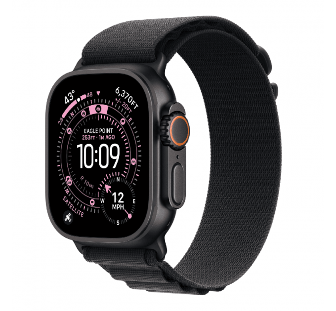 Умные часы Apple Watch Ultra 3 49mm GPS + Cellular Black Titanium Case Black Alpine Loop Large