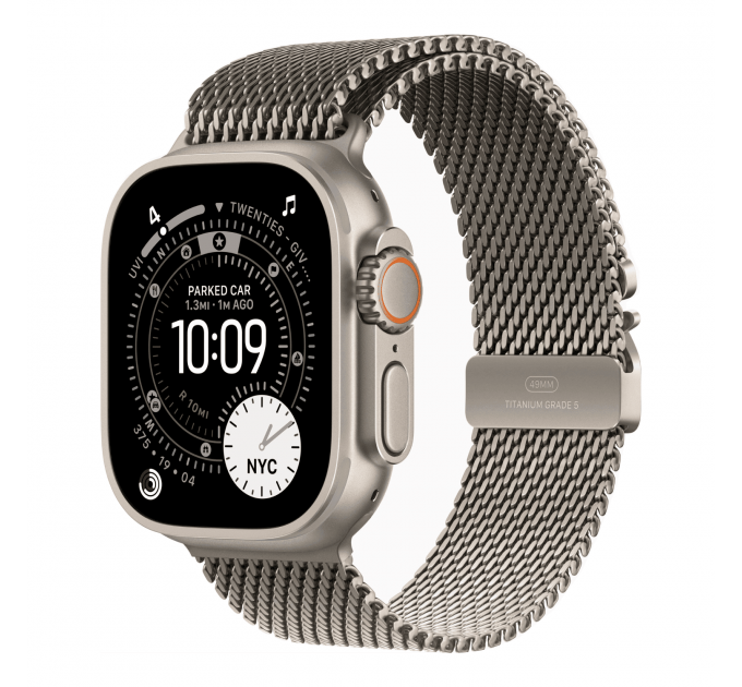 Умные часы Apple Watch Ultra 3 49mm GPS + Cellular Natural Titanium Case Natural Titanium Milanese Loop S