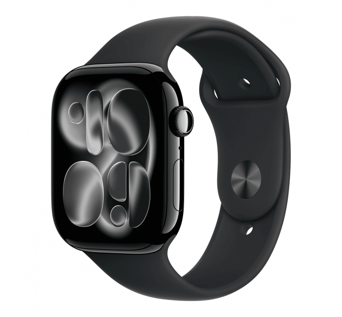 Умные часы Apple Watch Series 11 46mm GPS Jet Black Aluminum Case Black Sport Band M/L