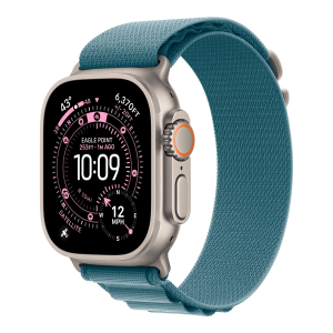 Умные часы Apple Watch Ultra 3 49mm GPS + Cellular Natural Titanium Case Light Blue Alpine Loop L