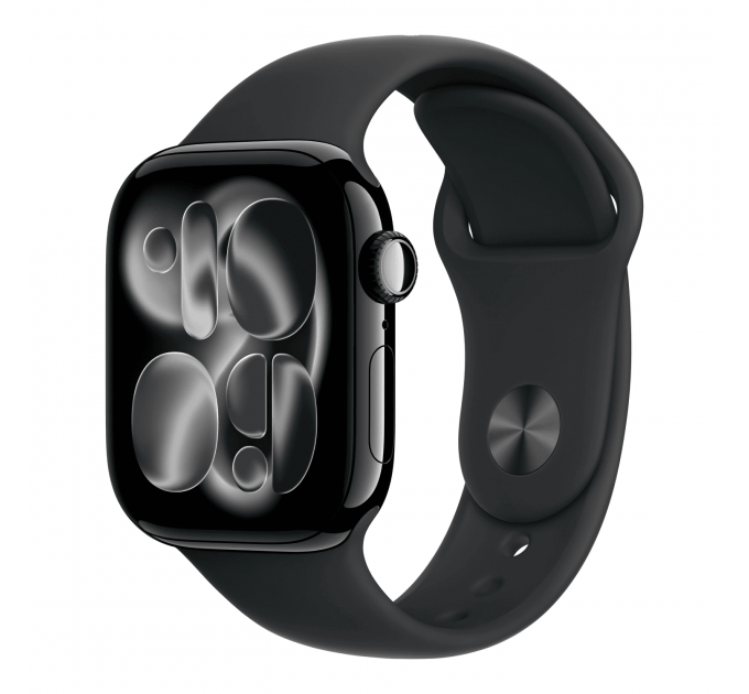Умные часы Apple Watch Series 11 42mm GPS Jet Black Aluminum Case Black Sport Band M/L