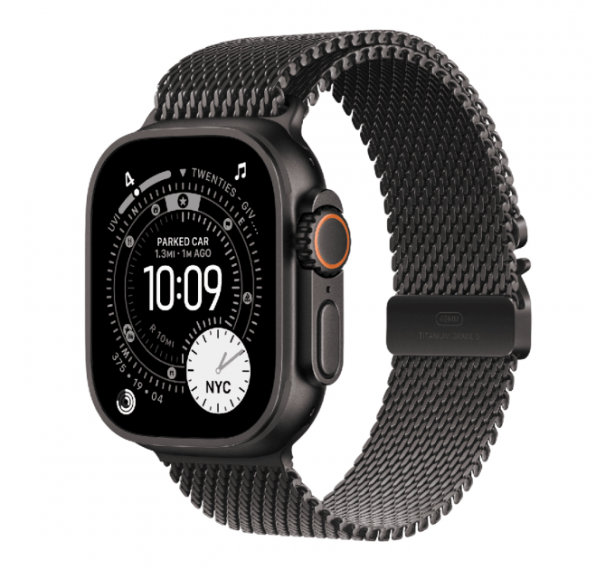 Умные часы Apple Watch Ultra 3 49mm GPS + Cellular Black Titanium Case Black Titanium Milanese Loop Large