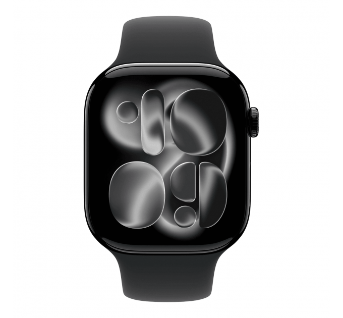 Умные часы Apple Watch Series 11 46mm GPS Jet Black Aluminum Case Black Sport Band M/L