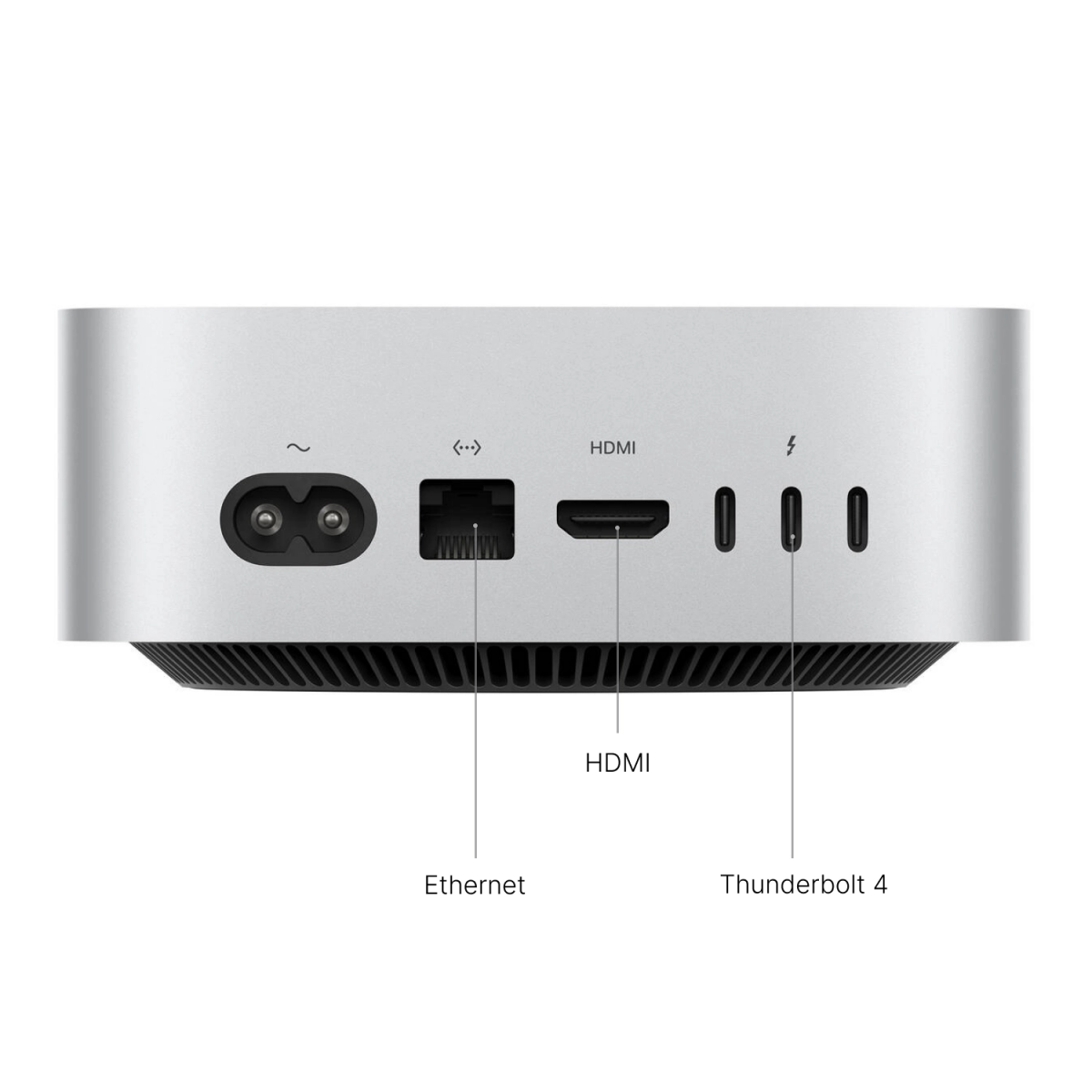 Системный блок Apple Mac mini M4 16 ГБ, 256 ГБ SSD, серебристый