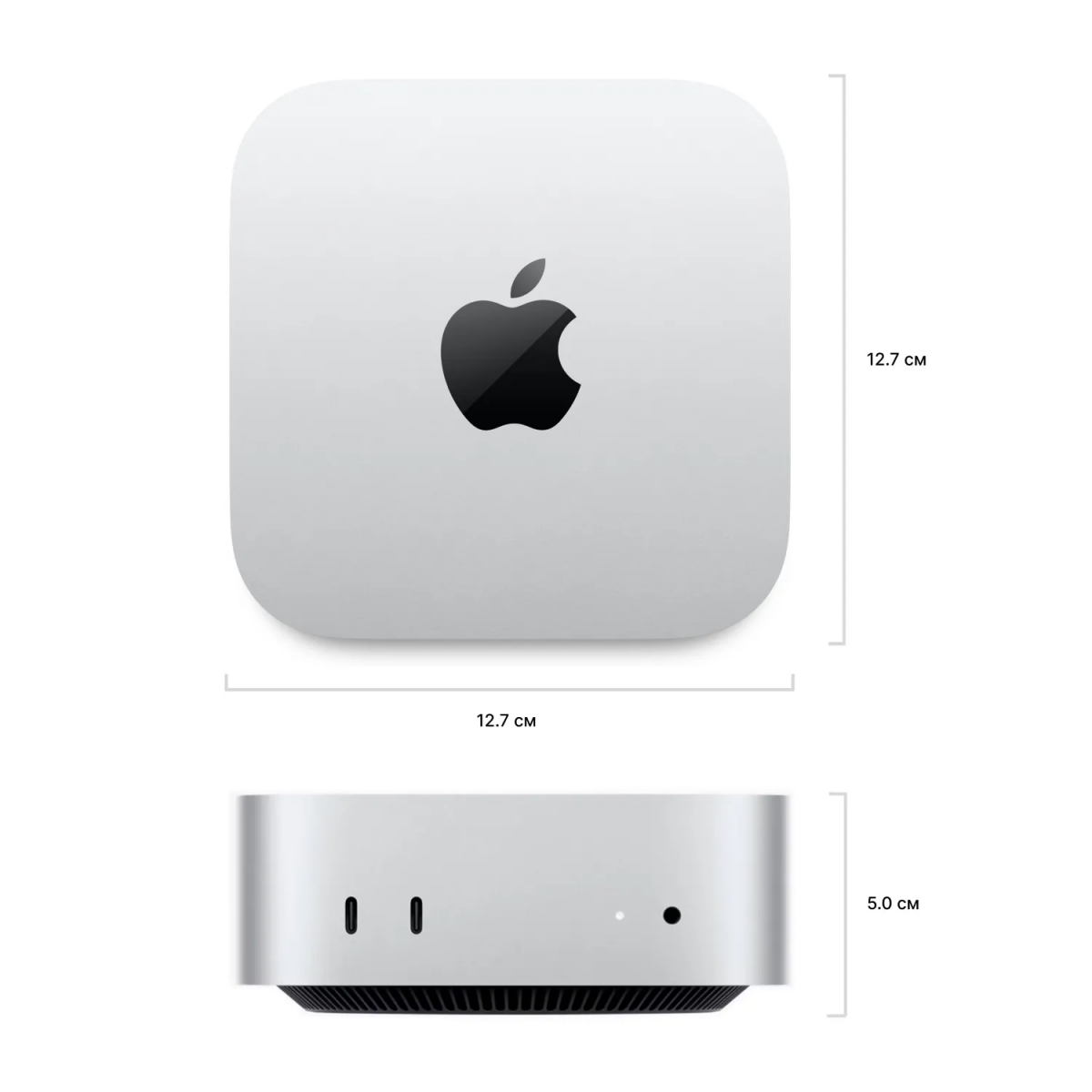 Системный блок Apple Mac mini M4 16 ГБ, 256 ГБ SSD, серебристый