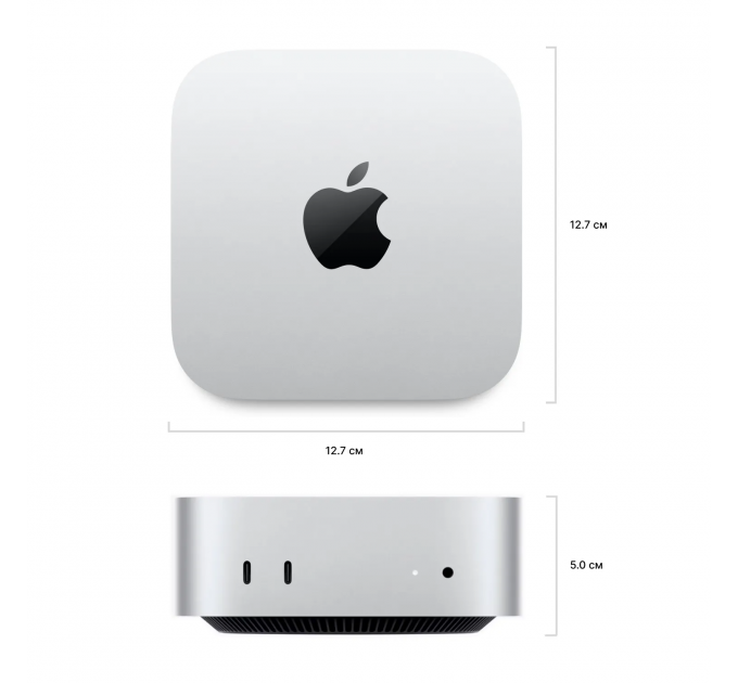 Системный блок Apple Mac mini M4 16 ГБ, 256 ГБ SSD, серебристый