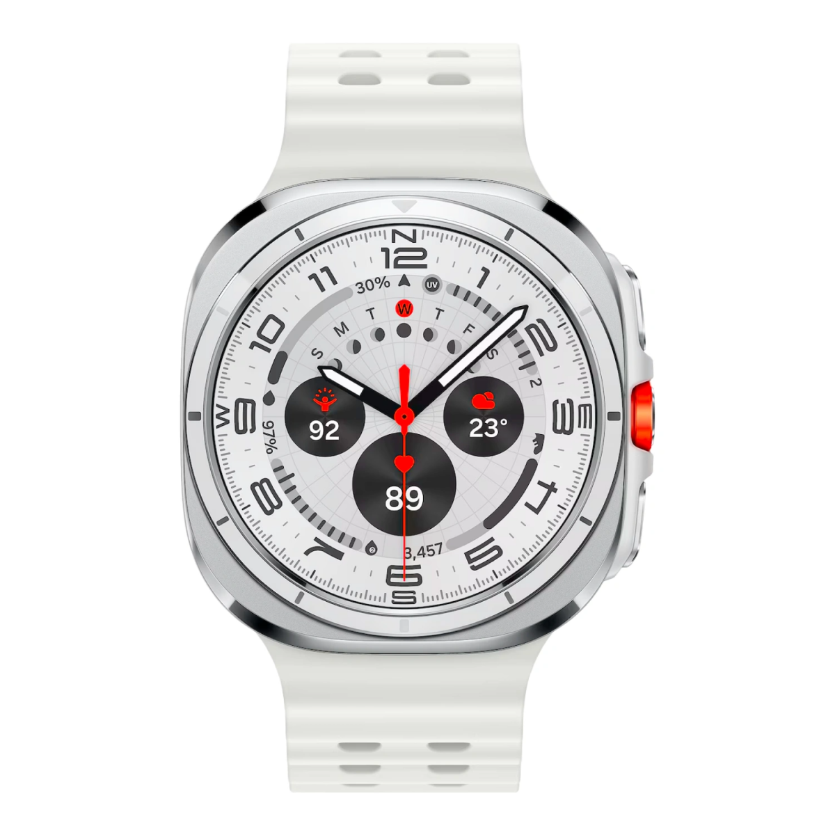 Умные часы Samsung Galaxy Watch Ultra 2025 47мм (LTE) "белый титан"