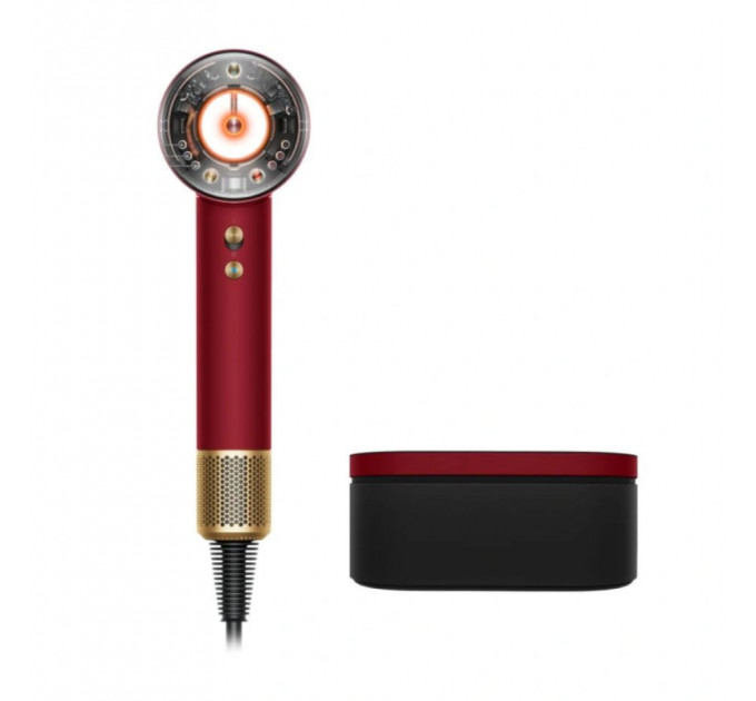 Фен Dyson Supersonic Nural HD16 красный, золотой (футляр)