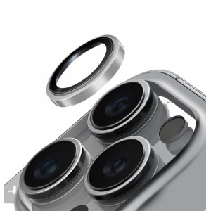 Защитное стекло для задней камеры iPhone 16 Pro Silver WIWU