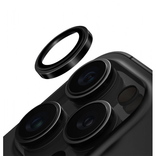 Защитное стекло для задней камеры iPhone 16 Pro Black WIWU