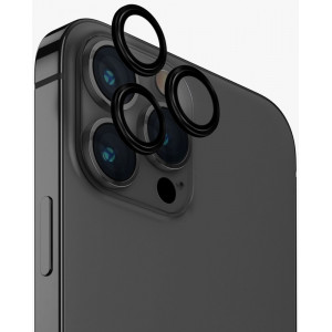 Защитное стекло для задней камеры iPhone 15 Pro Max Black WIWU