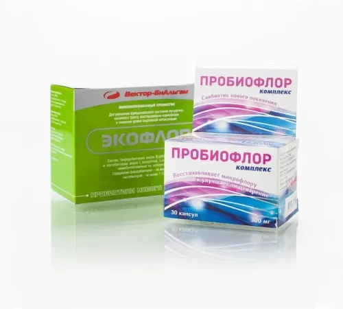 Курс «Очищения», Пробиофлор Комплекс 30 капсул + Экофлор 20 шт.