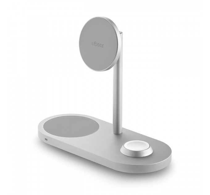 Беспроводное зарядное устройство uBear Stage Pro, 3-в-1, MagSafe совместимое