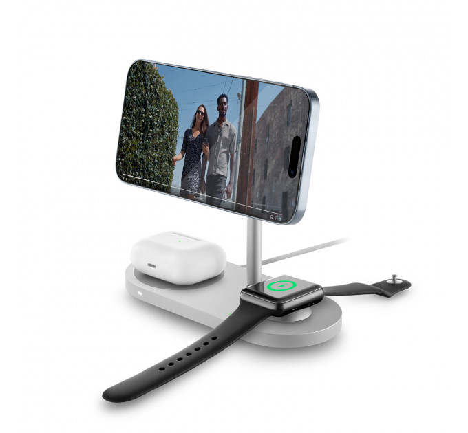 Беспроводное зарядное устройство uBear Stage Pro, 3-в-1, MagSafe совместимое