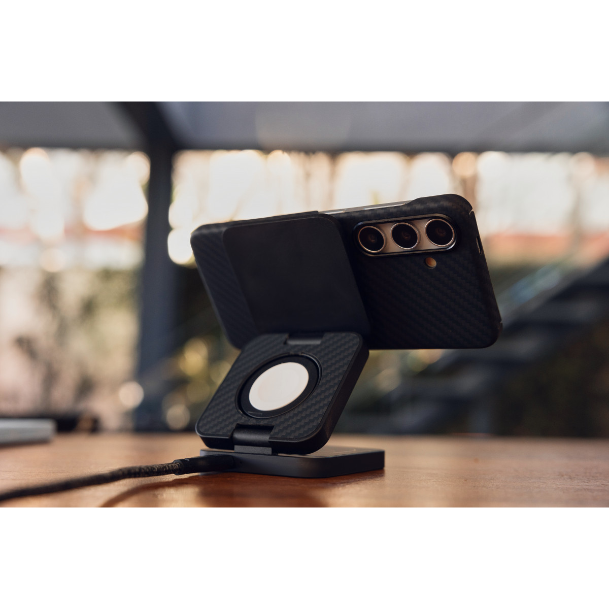 Беспроводное зарядное устройство с поддержкой MagSafe, uBear Balance, материал Кевлар