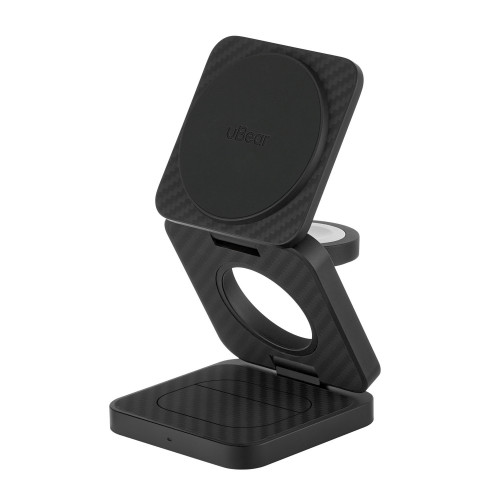 Беспроводное зарядное устройство с поддержкой MagSafe, uBear Balance, материал Кевлар