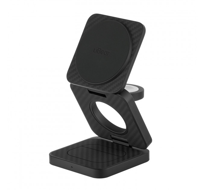 Беспроводное зарядное устройство с поддержкой MagSafe, uBear Balance, материал Кевлар