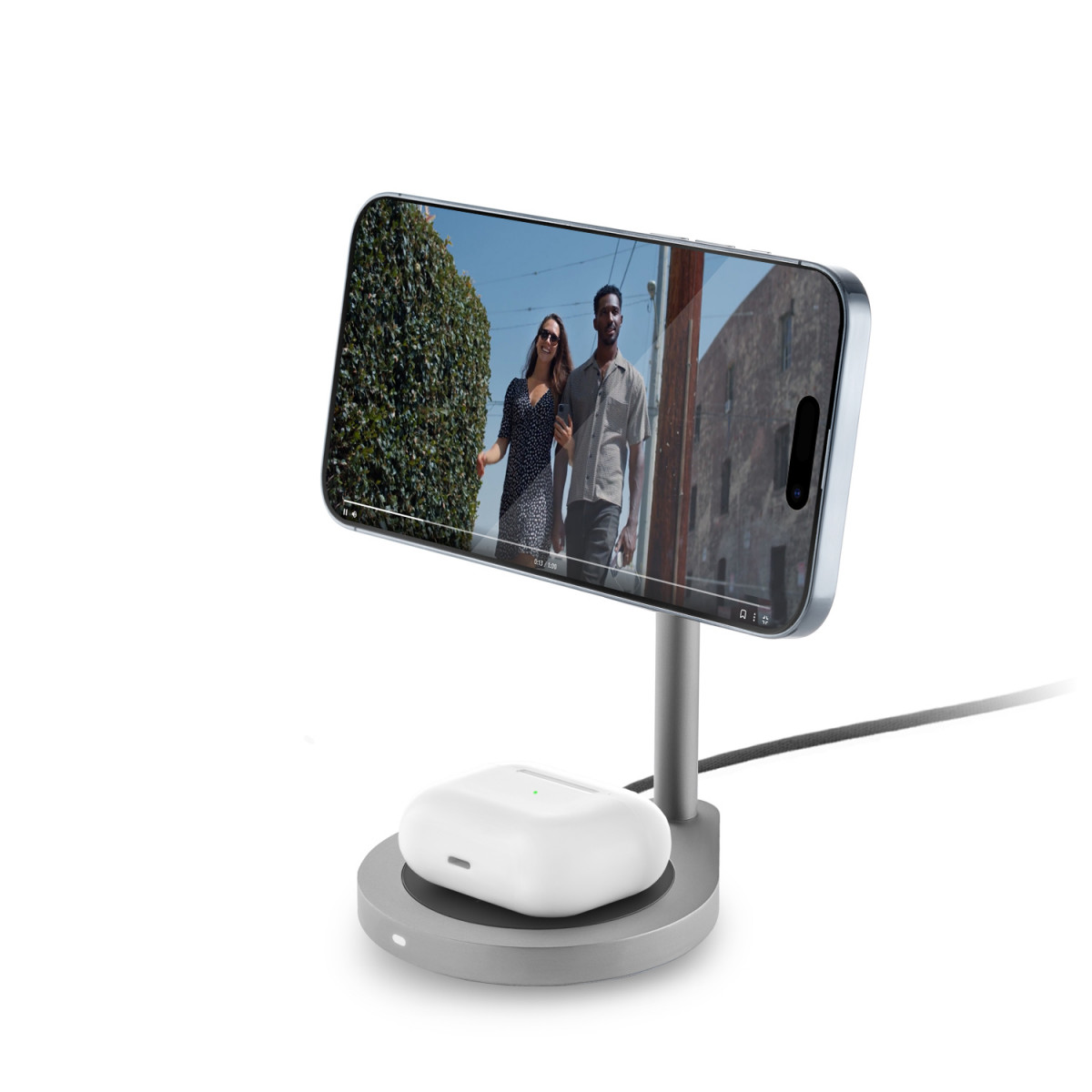 Беспроводное зарядное устройство uBear Stage, 2-в-1, MagSafe совместимое