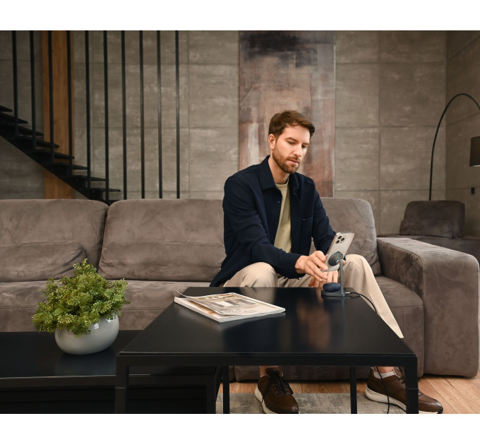 Беспроводное зарядное устройство uBear Stage, 2-в-1, MagSafe совместимое